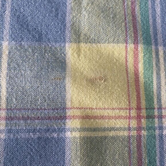 Lot of 4 Fiesta Cloth Napkins Pastel Plaid  17.5" x  16.5" Cotton Dining - Picture 5 of 6